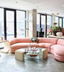 Diy coffee tables silver orchid henderson faux stone goldtone round table see more at s metal living room furniture. Pink Velvet Striped Sofa 84 X 44 X 30 H 750 Faux Stone Coffee Table 38 X 38 X 16 5 H 175 Living Room Setup Dreamy Living Room Room Setup