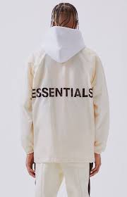 Nwt Sold Out Pacsun X Fear Of God Essentials Coach Jacket Cream L Large Fog 400086157757 Ebay Coach Jacket Jackets Pacsun