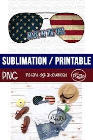 Made In The Usa Png Sunglasses Sublimation Designs Red White Etsy Diy Prints Sublime Screen Printing