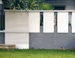 25+ desain pagar besi minimalis dengan tampilan modern kekinian. 31 Desain Model Pagar Tembok Minimalis Modern Elegan Ideas House Design Compound Wall Design Fence Design