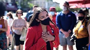 Joseph crowley (i) in the primary election for the democratic party nomination for new york's 14th congressional district and then won. Thrift Stores And A Capsule Wardrobe Alexandria Ocasio Cortez Offers Fashion Advice To Congresswoman Elect Cori Bush Gma