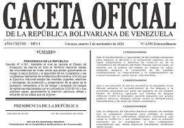 El presidente venezolano acordó extender el estado de excepción a diez municipios de las regiones de zulia y apure como parte de las acciones las tensiones entre caracas y bogotá han provocado el éxodo de entre 15.000 y 20.000 colombianos que vivían en venezuela y que han retornado a su país. En Gaceta Oficial Decreto De Estado De Excepcion De Alarma Covid 19 Hasta El 3 De Diciembre De 2020 Lablabor