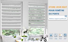 Comment monter un store jour nuit. Allesin Store Enrouleur Jour Nuit Sans Percage 65 X 130 Cm Gris Facile A Installer Avec Clips Pour Fenetre Ou Porte Amazon Fr Cuisine Et Maison