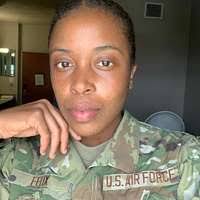 U.S. Army Shamaire Carrizal visits the home of the