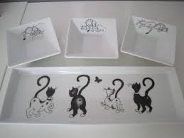 Tout Pour L Aperitif Motifs Chats Fleurs Olives Decors Modernes Motifs De Peinture Peinture Sur Porcelaine Decor Moderne