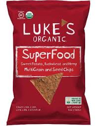 LUKE'S SWEET POTATO HEMP AND BUCKWHEAT CHIPS 142G