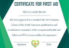 Pin On First Aid Certificate