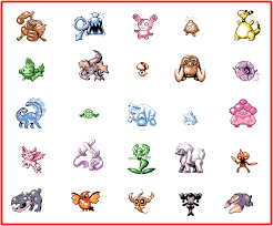 Currently the ruby and sapphire sprites (normal and. Pokemon Red Game Boy Style Pokemon Sprites By Beholderr On Deviantart