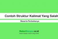 Ada yang mengatakan bahwa popularitas akronim dapat. Contoh Struktur Kalimat Yang Salah Dan Perbaikanya