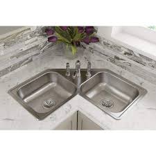 elkay dayton stainless steel corner
