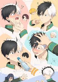 soul (tamashii), nirei akihiko, sakura haruka (wind breaker), sugishita  kyoutarou, suo hayato, togame jou, umemiya hajime, wind breaker (nii  satoru), absurdres, highres, !?, 6+boys, :o, ?, black hair, blonde hair,  blue hair,