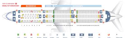 seat map boeing 787 9 dreamliner air canada best seats in plane