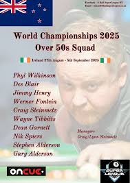 Look who will be joining Brent Wells in Ireland next year 😊😊😊  Congratulations to our Waikanae 8 Ball Club Members for being selected for  the Over 50 team Craig Steinmetz, Wayne Tibbitts,