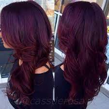 These shades of reddish purple give stunning results Dark Purple Red Hair Tumblr Google Search Hair Color Formulas Mahogany Hair Burgundy Hair Dye