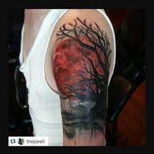 Pin On Red Moon Tattoo