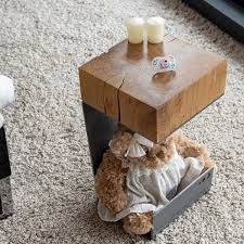 Le bout de canapé pourrait se décrire comme un cousin de la table basse et du tabouret. Bout De Canape Design Chene Massif Et Metal Bout De Canape Design Bout De Canape Bout De Canape Bois