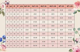 Dolly And Dottys International Size Guide