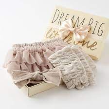 Amazon.co.jp: Kufuu Baby Shower Gift, Girls, 3-Tier Tulle Bloomer & Cotton  Rib Set, Made in Japan, Beige Sand SET : Clothing, Shoes & Jewelry