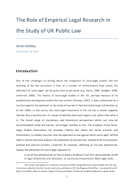 Research papers or scholarly papers are scholarly/academic articles that contain the results of original readers can take legal desire online legal drafting and research certification workshop to learn advanced legal drafting & research methodology, take a. Pdf The Role Of Empirical Legal Research In The Study Of Uk Public Law