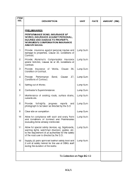A bill of quantities (boq and sometimes referred to as a bills of quantities) are prepared by quantity surveyors to provide an extensive and itemized trade list, including a description and quantity, of. Bills Of Quantities Preliminaries Works Pdf