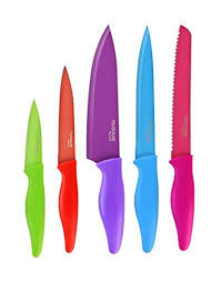 Kitchen Knife Set With Colour Coding 5 Piece Coloured Kni Https Www Amazon Co Uk Dp B073vy4rny Ref Cm Sw R P Colorful Knife Set Color Knife Kitchen Knives