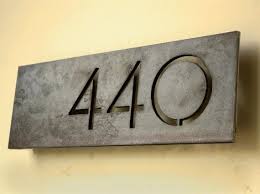 Maybe you would like to learn more about one of these? The Monroe House Numbers Steel Modern Metal Address Plaque Home Decor Plate Outdoor And Gardening Decor Modern House Number Metal House Numbers House Numbers