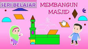 Masjid clipart black gambar islami. Video Animasi Membangun Masjid Bersama Jamal Laeli Youtube