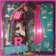 Shop kids' justice size osbb dolls & accessories at a discounted price at poshmark. My Daughters Magical Unicorn Locker Justice Digital Mini Locker Initial Mini Locker R For Rubie Unicorn Rubie Birthday Gifts Gifts Little Fashionista