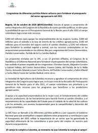 Votación por candidatos del partido de la u para asamblea departamental departamental, en el departamento de tolima. Congresistas De Diferentes Partidos Lideran Esfuerzo Para Fortalecer El Presupuesto Del Sector Agropecuario Del 2021 Sac Sociedad De Agricultores De Colombia