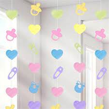 Baby Shower Unisex Colourful Hanging Decorations I Make Memento