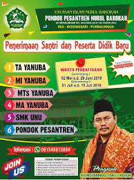 Ponpes madinatul quran bidik universitas timur tengah republika. Contoh Banner Penerimaan Santri Baru Brosur Desain Desain Brosur