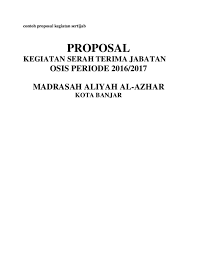 We did not find results for: Doc Contoh Proposal Kegiatan Sertijab Jarot Jhonji Academia Edu
