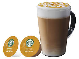 A latte — sans macchiato — on the other hand, is usually made with more milk than espresso, and the milk is poured over the coffee. Starbucks Caramel Macchiato By Nescafe Dolce Gusto Kaffeekapseln 72 Kapseln 6 X 12 36 Servings Amazon De Lebensmittel Getranke