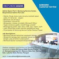 24/10/2019 · demikian informasi ini kami sampaikan tentang lowongan kerja suzuya di rantau prapat. Informasi Lowongan Kerja Medan Terbaru Admin Spare Part Di Samsung Service Center Di Medanloker Com Lowongan Kerja Medan