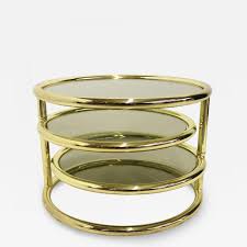 Beautiful rosewood table designed by milo baughman for thayer coggin furniture. Milo Baughman Circular Three Tier Swivel Coffee Table