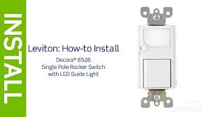 The above graphic courtesy leviton manufacturing company. Leviton Presents How To Install An Led Guidelight With Single Pole Switch Youtube