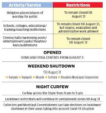 What is a green zone? Odisha Unlock 3 Weekend Shutdown Night Curfew Return Gyms To Open The New Indian Express