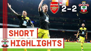 Watch from anywhere online and free. 90 Second Highlights Arsenal 2 2 Southampton Premier League Youtube