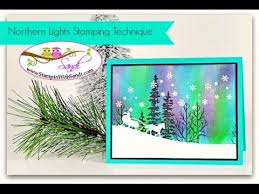 Make meaningful moments even more personal with handcrafted card making ideas that capture the mood and show loved ones how much you care. Rubber Stamping Technique Northern Lights Created With The Stampin Up Wonderland Stamp Set Craftsxtreme