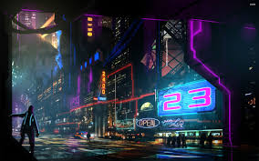 23 Neon Signage Digital Wallpaper Cyberpunk Neon 2k Wallpaper Hdwallpaper Desktop In 2020 City Artwork Cyberpunk City Retro Futurism
