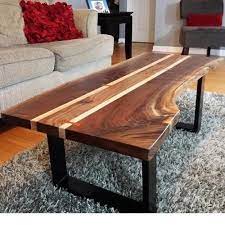 Natural edge wood coffee table. Wood Natural Black Live Edge Wooden Coffee Table Id 17530413391
