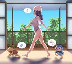 dawn, piplup, and turtwig (pokemon and 1 more) drawn by hitmanatee |  Danbooru