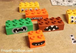 Diy Duplo Lego Monsters Building Set Frugal Fun For Boys And Girls Lego Activities Lego For Kids Lego Duplo