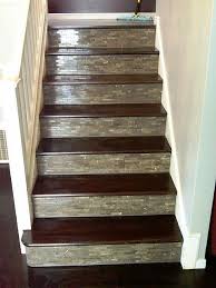Custom Tile Wood Stairs And Wood Floor Wood Stairs Stairs Home Remodeling