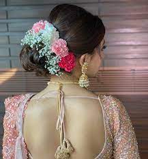 What To Wear When Bridal Bun Vs Open Hairstyle Bridal Hair Updo Bridal Hair Decorations Bridal Hairdo