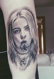 Eilish came onto the scene in 2016 with her debut hit ocean eyes and in 2017, she released her first ep don't smile at me. Best 17 Billie Eilish Fan Tattoos Nsf Music Magazine