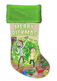 Rick & Morty Satin Christmas Stocking