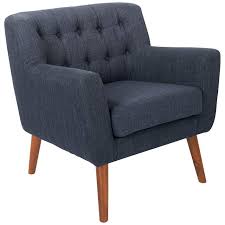 Safavieh couture alena wool blend accent chair in navy. Mill Lane Navy Button Tufted Accent Chair 97p25 Lamps Plus