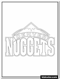 Logo denver nuggets in.eps file format size: Denver Nuggets Logo Nba Sport Ausmalbilder Kostenlos Zum Ausdrucken