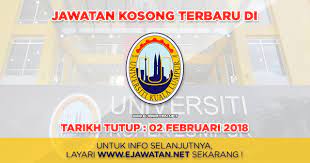 Permohonan ditutup pada 10 april 2018. Universiti Kuala Lumpur Unikl 02 Februari 2018 Jawatan Kosong 2020